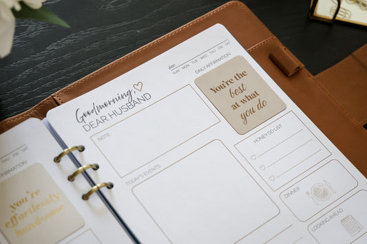 Honor Him Luxe Marriage Transformation System Padfolio Cognac Edition