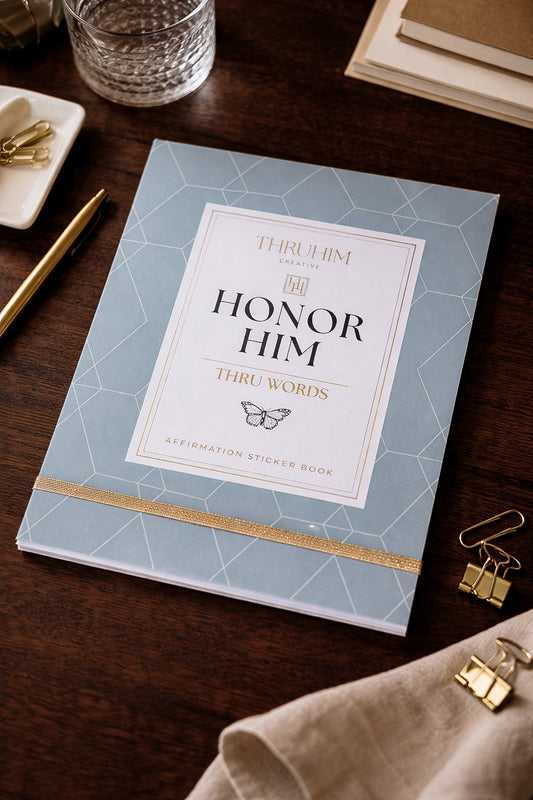 Honor Him Thru Words Afffirmation Sticker Book
