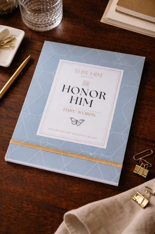 Honor Him Thru Words Afffirmation Sticker Book