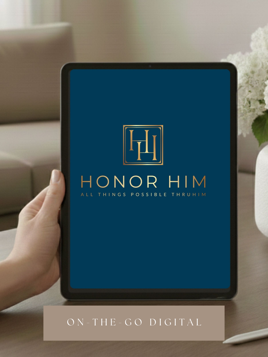 Honor Him Luxe Marriage Transformation System digital version displayed on a tablet