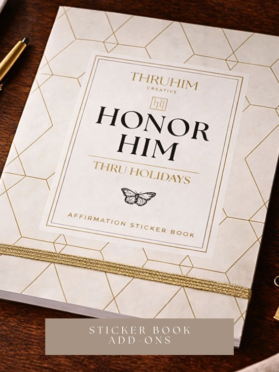 Honor Him Luxe Marriage Transformation System sticker book add-ons