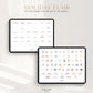 Honor Him digital holiday sticker collection featuring seasonal icons and festive planner stickers for year-round celebrations.