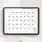 Monthly calendar page from the Honor Him Luxe Digital Marriage Transformation System with organized schedules, reminders, and family events.
