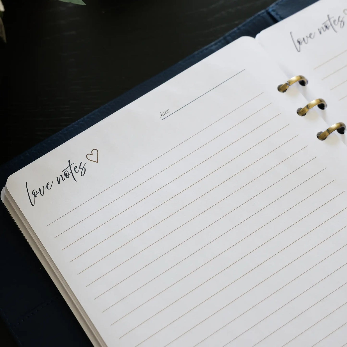 Love Notes pages inside the Honor Him Luxe Marriage Transformation System for writing heartfelt messages that encourage emotional connection and lasting love