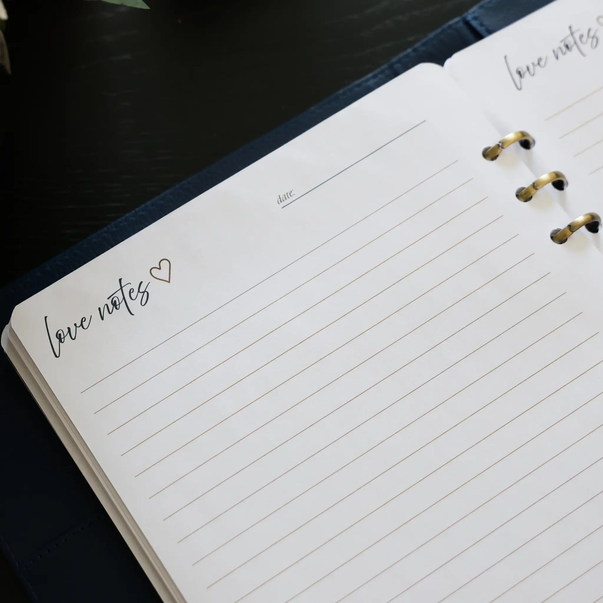 Love Notes pages inside the Honor Him Luxe Marriage Transformation System for writing heartfelt messages that encourage emotional connection and lasting love