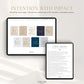 Monthly Marriage Intention page from the Honor Him Luxe Digital Collection displayed on a tablet