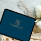 Honor Him Luxe Digital Marriage Transformation System displayed on a tablet, featuring a faith-based digital planner for couples