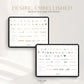 Honor Him Thru Intimacy Digital Sticker Book featuring decorative icons, romantic phrases, and planner stickers for digital marriage journals, planners, and note-taking.