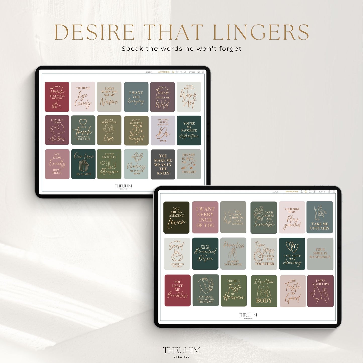 Honor Him Thru Intimacy Digital Sticker Book featuring romantic digital affirmation stickers with heartfelt messages for couples to strengthen emotional and intimate connection.