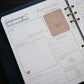 Honor Him Thru Words Affirmation Sticker Book used inside the Honor Him planner with gold foil affirmation stickers.