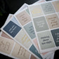 Marriage affirmation sticker sheets included with the Honor Him Christian Marriage Transformation System