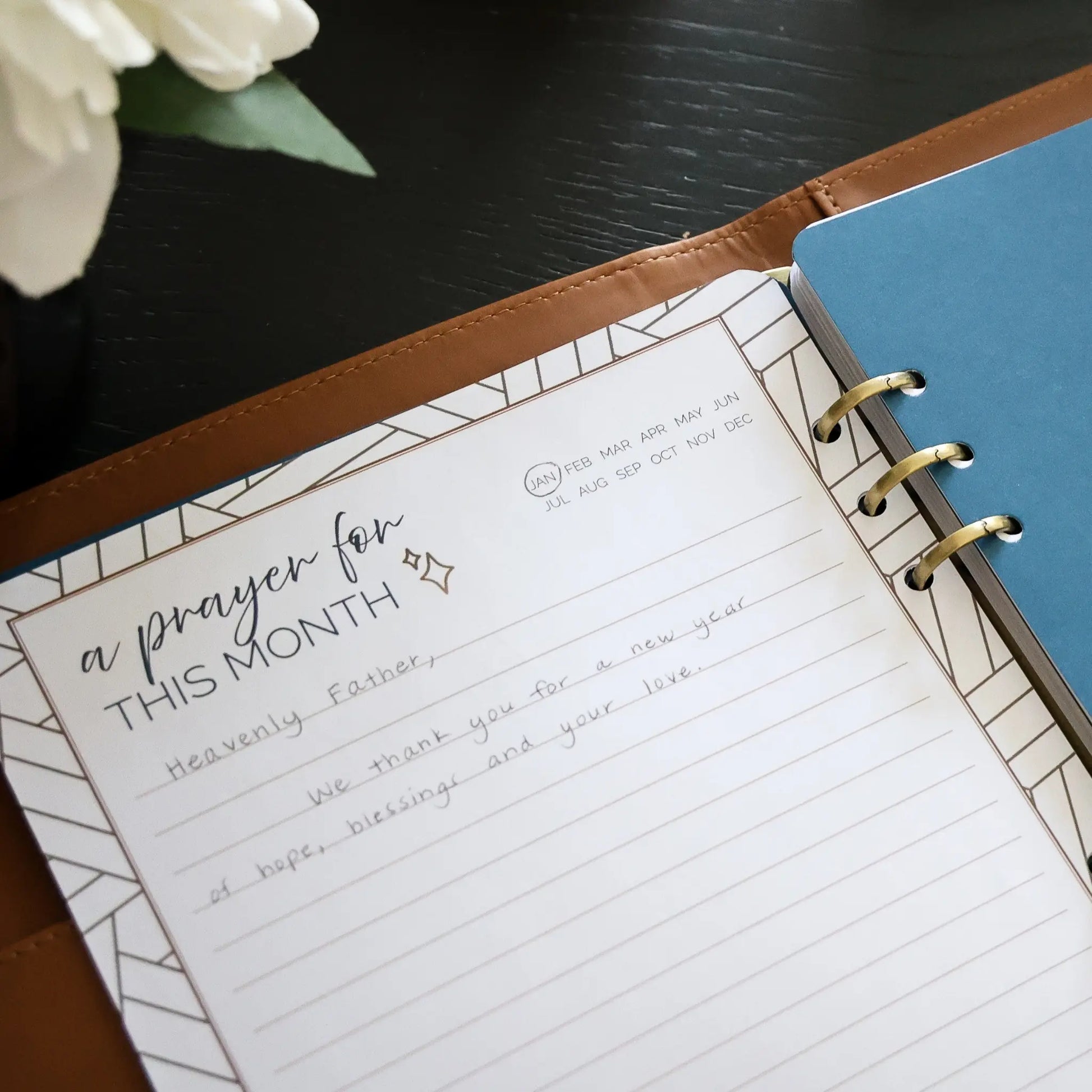 Prayer journal pages from the Honor Him Christian Marriage Transformation System