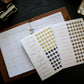 Monthly calendar sticker sheets for organizing the Honor Him guided Christian Marriage Transformation System journal